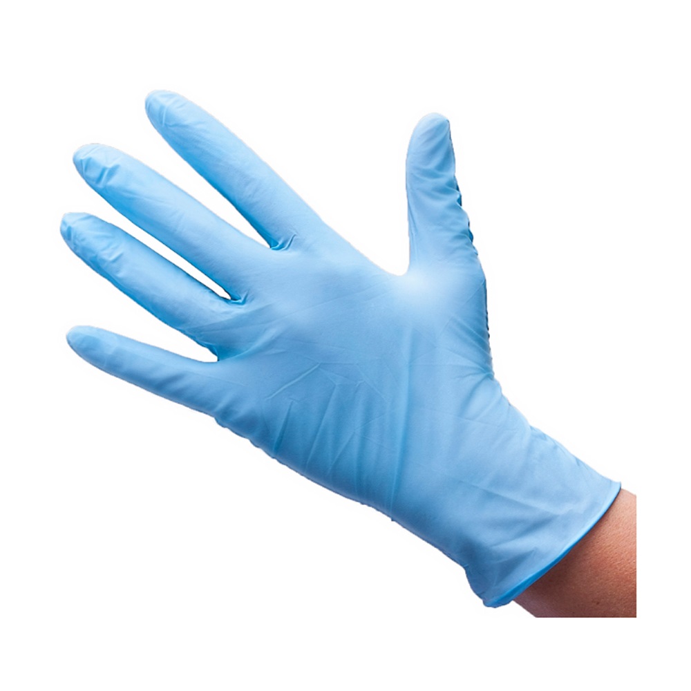 Перчатки нитриловые голубые 50пар (100штук) размер XS