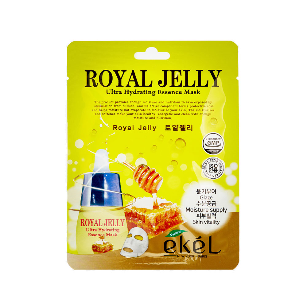 EKEL Маска тканевая с Пчелиным маточным молочком ROYAL JELLY Ultra Hydrating Essence Mask, 25 мл