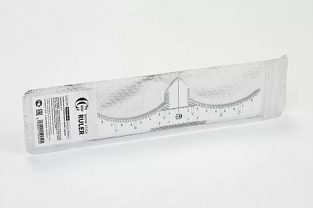 Наклейка-линейка для построения формы бровей с вырезом, Brow Stick Ruler, CC Brow 10шт